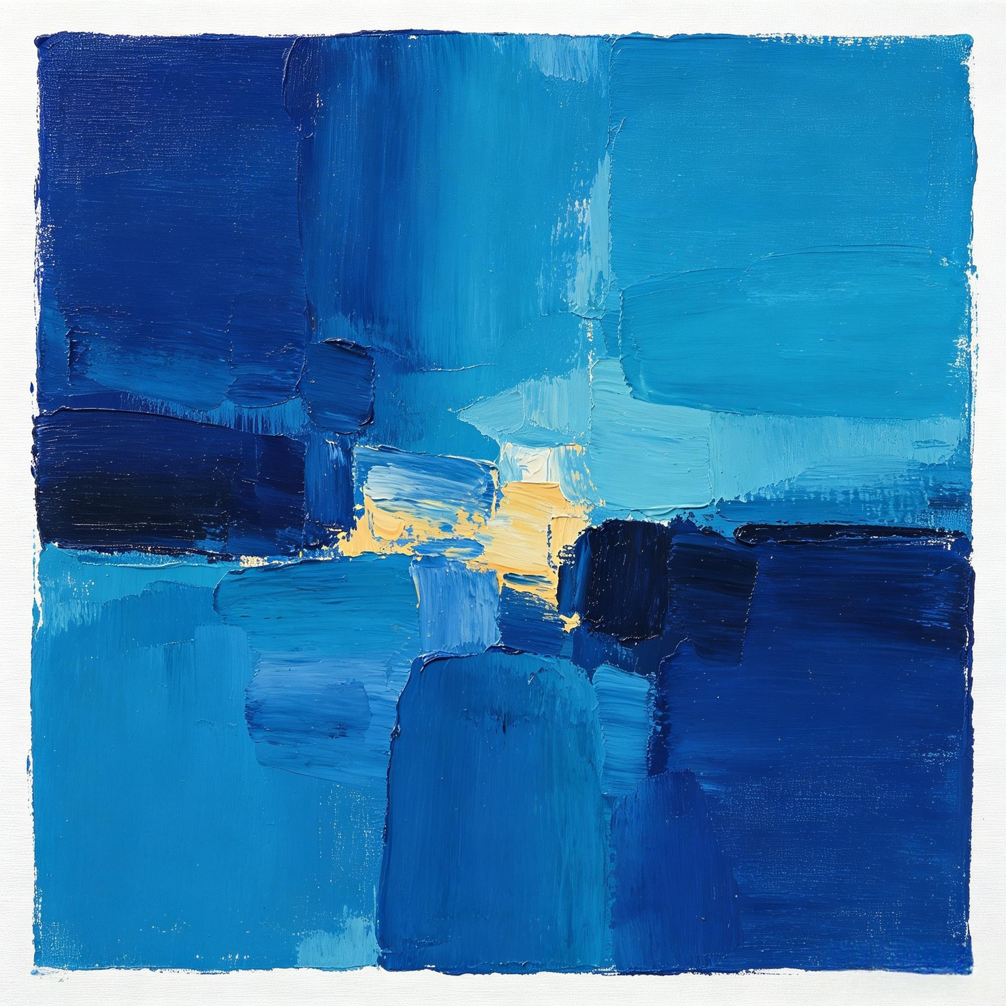 Klein Blue Block Texture Abstract