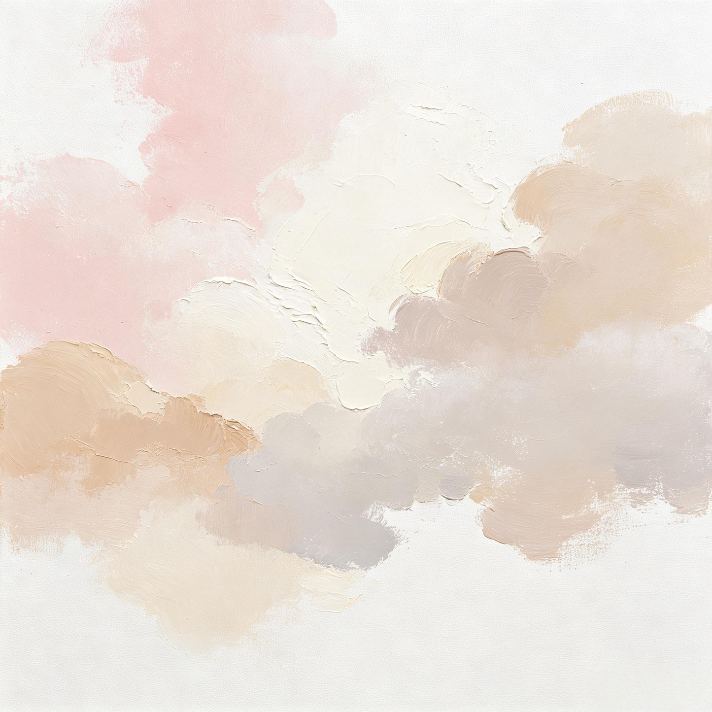Soft Pink Cloud Textured Abstract